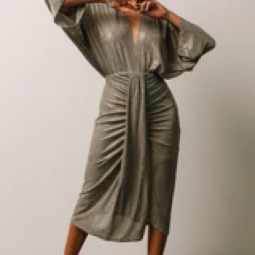 Ciara Ruched Midi Dress